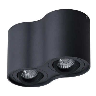 Точечный накладной светильник Arte Lamp FALCON A5645PL-2BK, 2хGU10
