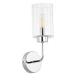 SLE1127-101-01 Бра Хром/Прозрачный E14 1*40W