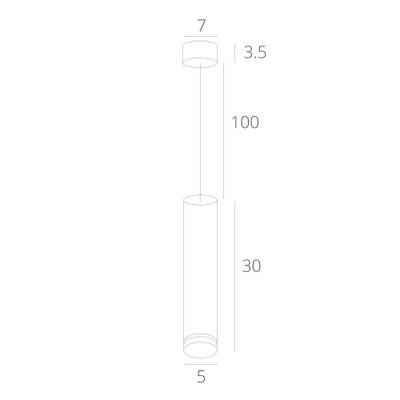 Точечный подвесной светильник Arte Lamp ALTAIS A6110SP-2WH, LED