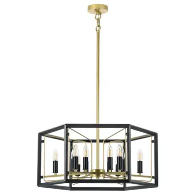 713327 Люстра REGOLO 12х40W E14 ЧЕРНЫЙ МАТОВЫЙ/ЗОЛОТО Lightstar