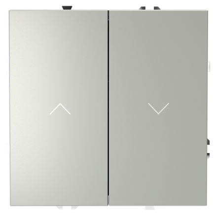 VLS020705 Выключатель встраиваемый VOLTUM S70 для жалюзи 10А, (сталь). (ТМ Maytoni)