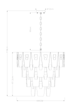 Подвесная люстра Arte Lamp SOPHIA A4066LM-11PB, 11хE14