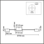 8343/10C COMFI LN26 252 белый, металл Люстра GX53 LED 10*7W 220V TORINA