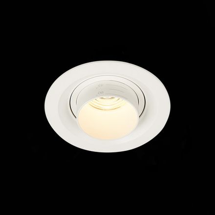 ST701.538.07 Св-к встр. Zoom Белый LED 1*7W 3000K 560Lm Ra 15°-60° IP20 D90xH65 170-240V