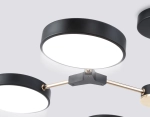 Светильник светодиодный подвесной FL516334/6 BK/FGD черный/золото 108W 3000-6000K D780*210 (без ПДУ)