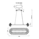 Люстра подвесная Marine FL1094-8PO, LED