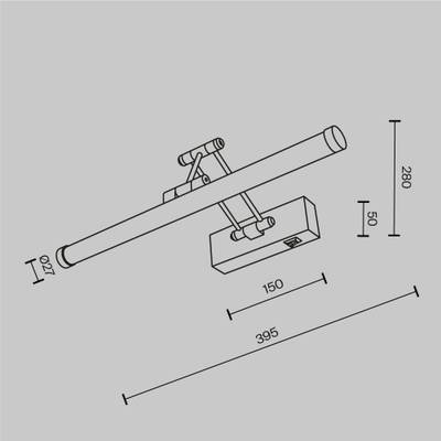 Подсветка Luster 2700K 3Вт MIR268WL-L3W3K. TM Maytoni