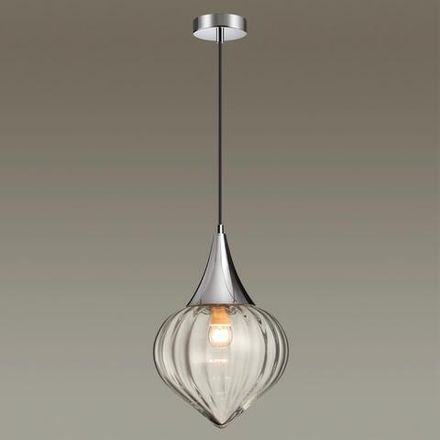 4949/1 PENDANT ODL22 469 хром/прозрачный/стекло Подвес E14 1*40W KESTA
