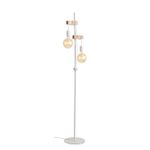 SL1142.505.01 Торшер Белый, Светлое дерево E27 2*60W
