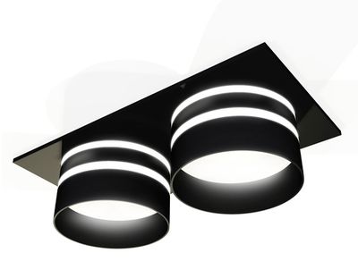 Комплект встраиваемого светильника XC7636042 SBK/FR черный песок/белый матовый MR16 GU5.3 (C7636, N7142)