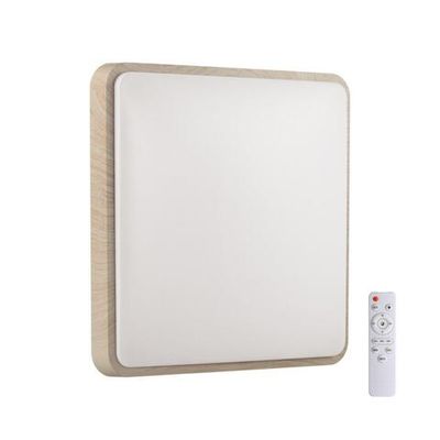 7608/EL PALE SN 120 Светильник пластик/беж. под дер. LED 72Вт 3000-6300K 480x480 IP43 пульт ДУ MERTO