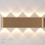 3893/8WL HIGHTECH ODL20 363 золотистый/металл Настенный светильник LED 3000K 8W 220V MAGNUM