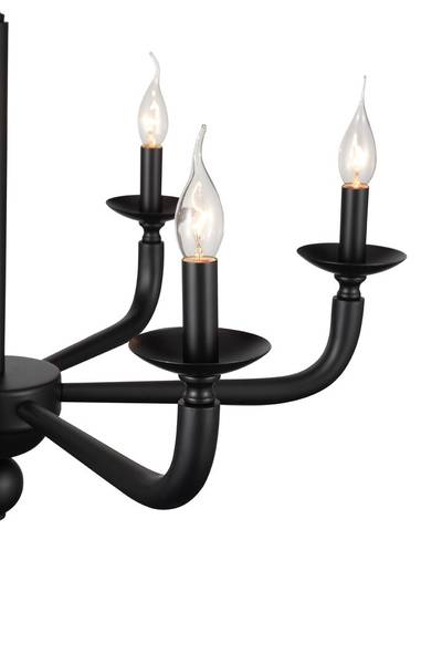 SL1114.403.06 Люстра подвесная ST-Luce Черный E14 6*40W