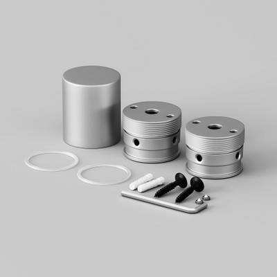 Набор для вертикального накладного монтажа Nemo D18 серебро, 201150. TM Maytoni