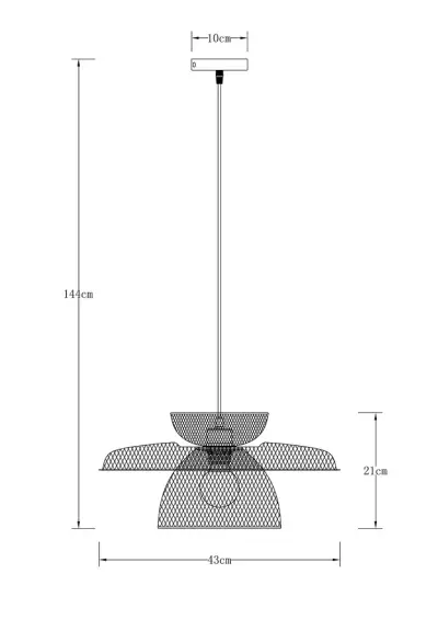 Подвесной светильник Arte Lamp CASTELLO A7067SP-1BK, 1хE27
