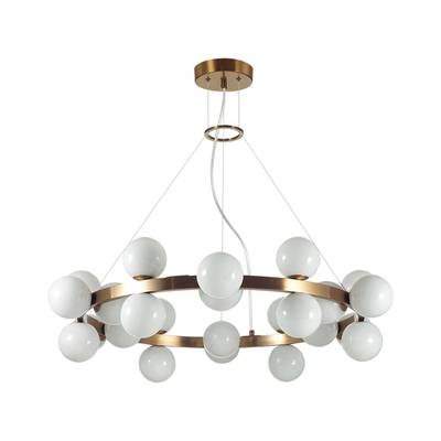 7109/24 MIDCENT ODL26 Подвесной светильник  белый/стекло/металл IP20 G9 24*5W  220-240V MAGIA