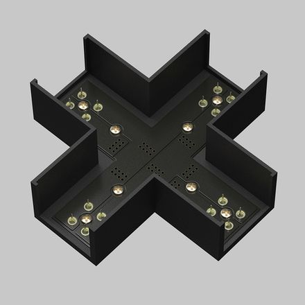 Коннектор питания X-образный Elasity, TRA160CX-11B. TM Maytoni