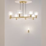 Подвесной светильник Vision E14х8, MOD411PL-08G. TM Maytoni
