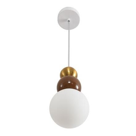 8257/1 SUSPENTIONI LN26 золото/коричнеый/белый, металл/стекло Подвес G9 1*20W 220V BONBONES