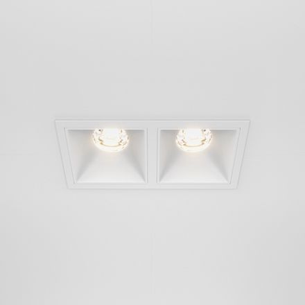 Встраиваемый светильник Alfa LED 3000K 2x10Вт 36° Dim Triac, DL043-02-10W3K-D-SQ-W. TM Maytoni