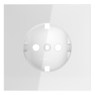 VLS000601 Накладка для розетки с заземлением, S70 (белый глянцевый). (ТМ Maytoni)