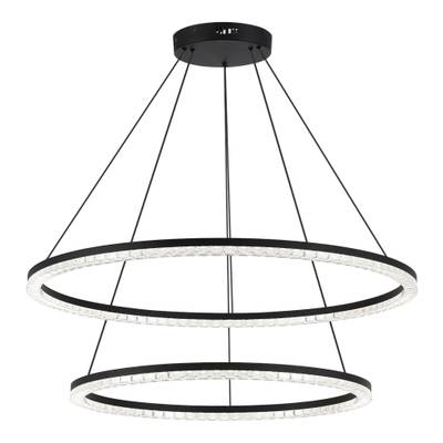 SL1018.403.02 Светильник подвесной ST-Luce черный/прозрачный LED 2*96W 4000K