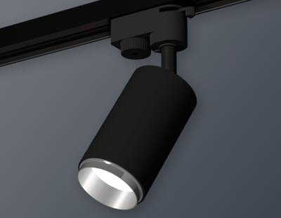 Комплект трекового светильника XT6323042 SBK/PSL черный песок/серебро полированное MR16 GU5.3 (A2521, C6323, N6122)