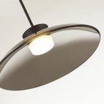 5055/9L L-VISION ODL24 321 черный/дымчатый/металл/стекло Подвес LED 9W 3000К SAUCER