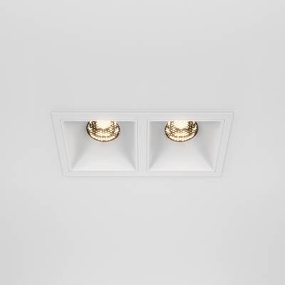 Встраиваемый светильник Alfa LED 3000K 2x10Вт 36°, DL043-02-10W3K-SQ-W. TM Maytoni