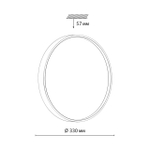 7744/CL COLOR SN 127 Светильник светодиодный потолочный пластик/белый/красный LED 30Вт 4000К D330 IP43 MAVIC