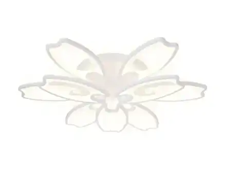 Потолочный светодиодный светильник с пультом FA579/6+3 WH белый 162W 700*640*120 (ПДУ РАДИО 2.4G)