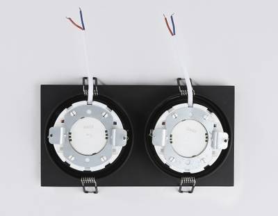 Светильник встраиваемый поворотный точечный TN51920/2 BK черный GX53 max 12W 220*115*23
