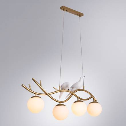 Подвесная люстра Arte Lamp ELTANIN A3422SP-4GO, 4хE27
