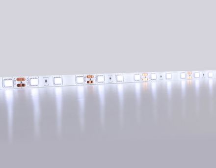 Светодиодная лента GS2103 5050 60Led/ 14.4W m/ 12V IP65 6500K/ 5000*10*2.87mm/ кратность резки 50mm (2 конт.)