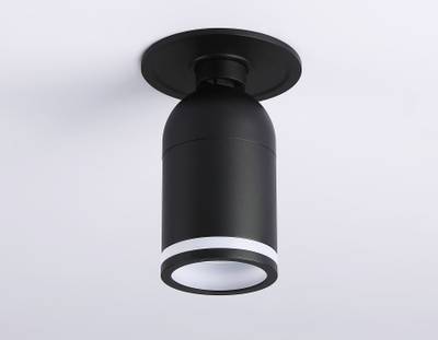 Накладной спот с выключателем TA127 BK черный GU10 max 12W D70*164*D55