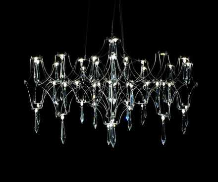 07882-63,02(21) Люстра диммируемая Галанта хром d63 h144 Led Osram 36*0,5W (3000-6000K) с пультом ДУ