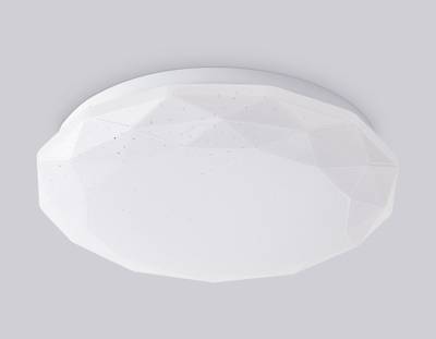 Потолочный светодиодный светильник FZ1018 WH белый 30W 6400K D380*55 (Без ПДУ)