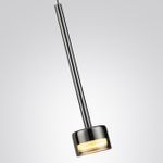 7150/10L HIGHTECH ODL26 Подвесной светильник  черный/ дымчатое стекло/металл IP20 LED 10W 3000K 220V LASLO