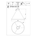 ST604.543.46 Светильник подвесной ST-Luce Белый/Белый LED 1*46W 4000K
