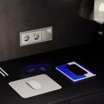 VLS020304 Проходной переключатель встраиваемый VOLTUM S70 двухклавишный 10А, (шелк) (ТМ Maytoni)