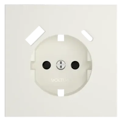 VLS001013 Накладка для розетки с заземлением и защитными шторками, с USB A+C, S70 (хлопок). (ТМ Maytoni)