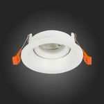 ST208.508.01 Св-к встр. Мат. белый GU10 1*50W D94xH40 220V Без ламп