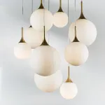 813092 Люстра GLOBO 9х40W E14 gold/white Lightstar