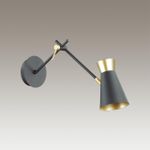 3790/1W LOFTI LN19 000 матовый черный, золотой Бра E14 1*40W 220V LIAM