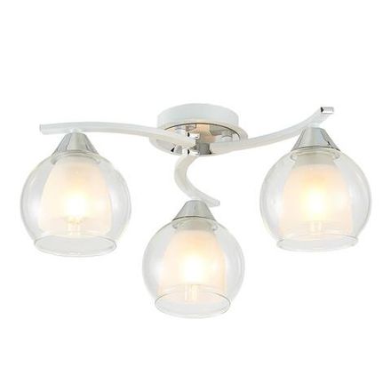 Citilux Кристи CL152130 Люстра потолочная Белая Хром