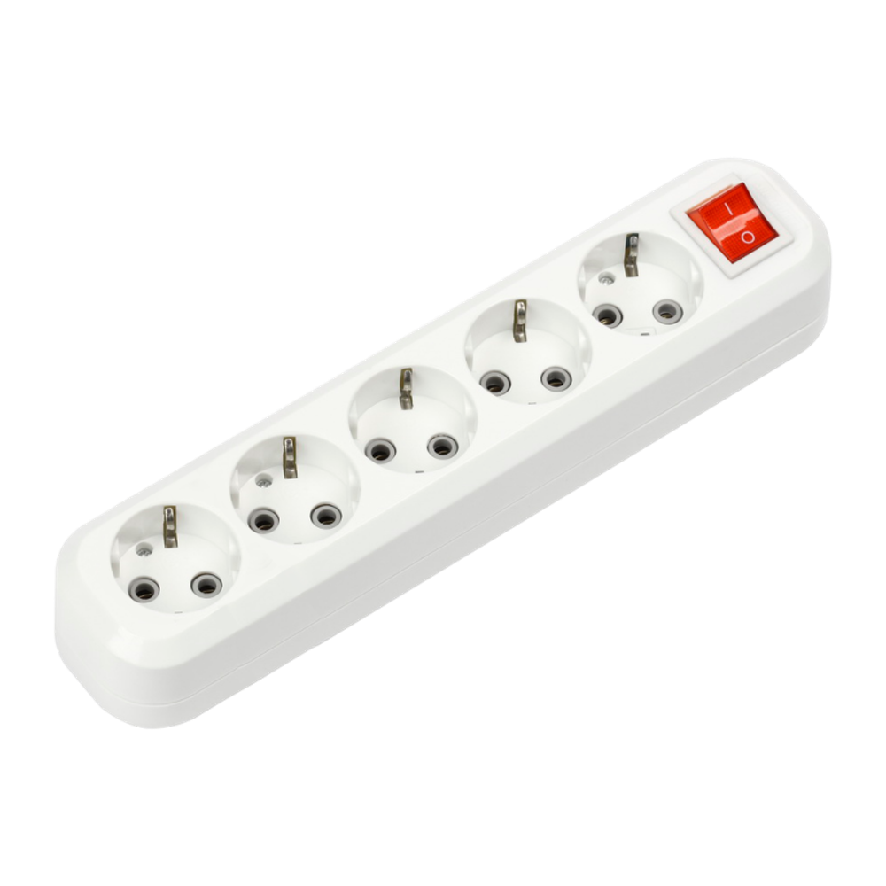 Колодка 5м УЗВ-5-GRAND с выключателем и заземлением 5250 IN HOME 4690612043098