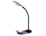 Светодиодная настольная лампа с беспроводной зарядкой DE589 BK черный LED 3000-6400K 3W
