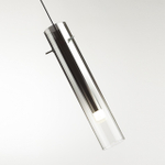 5062/5L PENDANT ODL24 453 черный/темн.хром/металл/стекло Подвес LED 5W 3000K SHINY