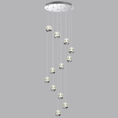 5100/60L L-VISION ODL25 559 Люстра каскадная LED 60W (12*5W) 4000K 3000Лм SONO