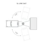 Профиль с экраном SL-LINE-3667-2500 WHITE+OPAL (Arlight, Алюминий)